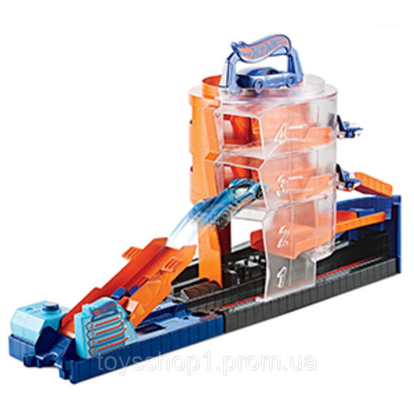 Трек Хот Вілс у центрі супер обертання Hot Wheels GBF95 City Downtown Super Spin