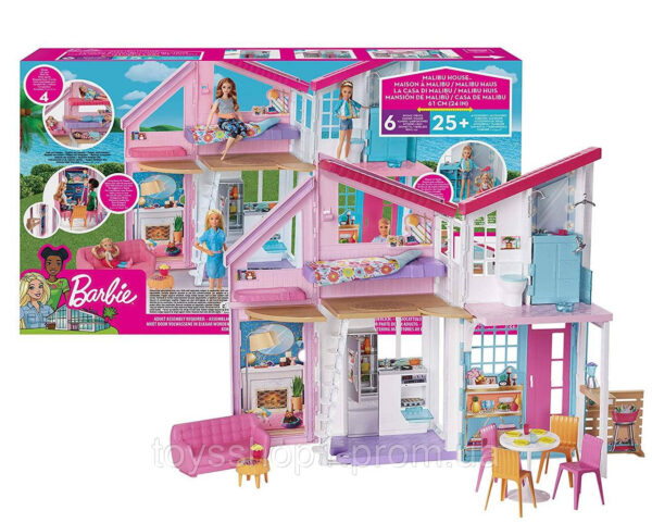 Барби дом Малибу Barbie FXG57 Malibu House Playset
