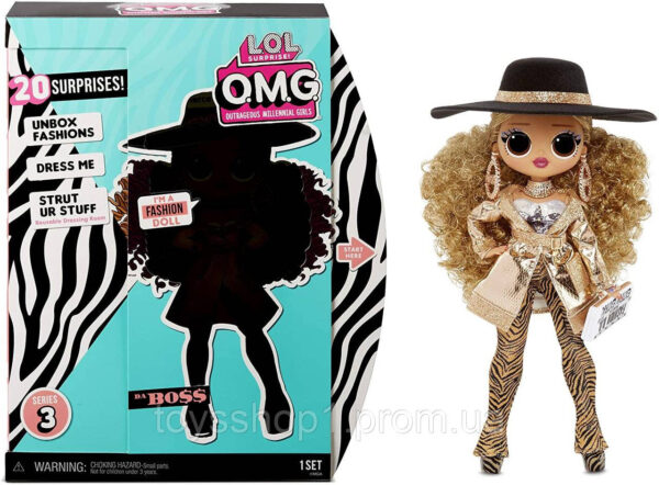 Лялька ЛОЛ ОМГ 3 серія Леді Да Бос L.O.L. Surprise! O.M.G. Da Boss Fashion Doll