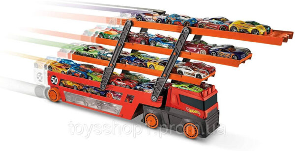 Мега-транспортер Hot Wheels Action GHR48 Mega Hauler Truck-Orange Хот Вілс автовозо