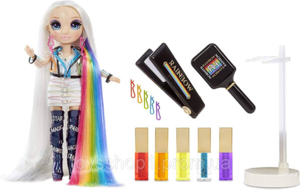 Лялька Рейнбоу Хай Амая Рейн Стильна зачіска Rainbow High Surprise Amaya Raine Hair Studio