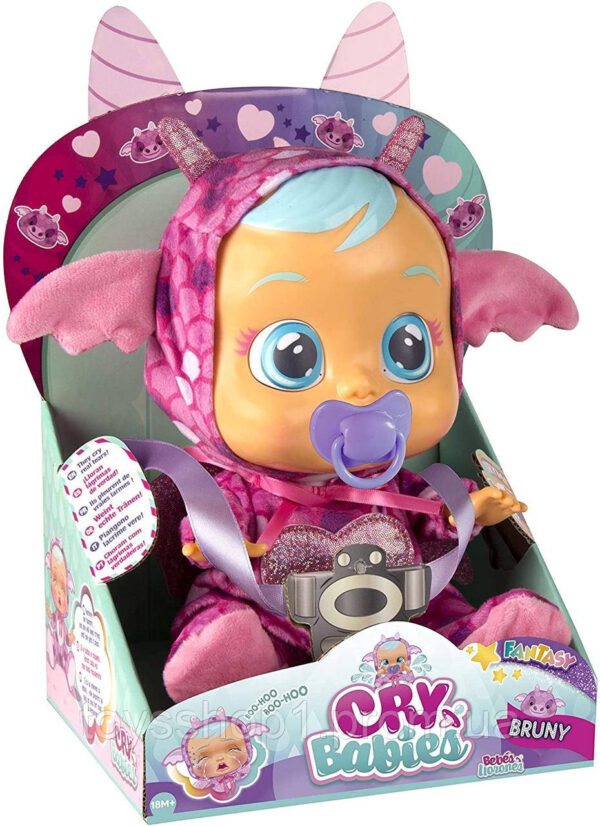 Лялька пупс плакса Бруні дракончик IMC Toys Cry Babies Bruny The Dragon 99197