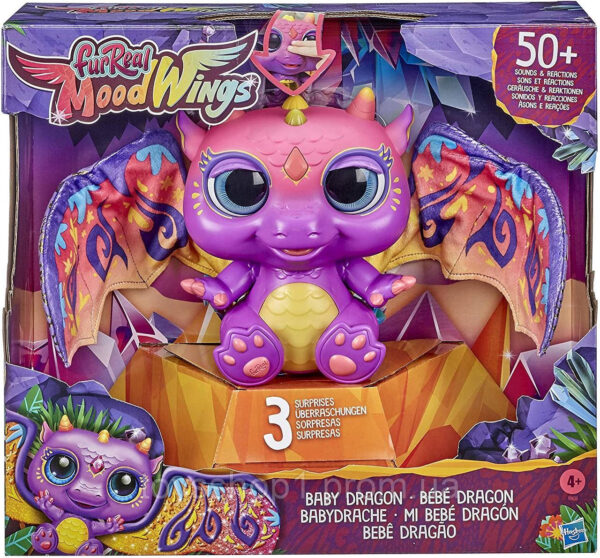 Інтерактивна іграшка вихованець Дракон furReal Moodwings Baby Dragon Interactive Pet