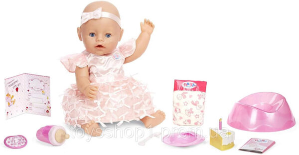 Інтерактивна Лялька пупс Бебі Борн Блакитні очі Baby Born Interactive Baby Doll Blue Eyes