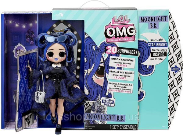 Лялька Лол ОМГ Леді Луна LOL Surprise OMG Moonlight B.B. Fashion Doll — Dress Up Doll