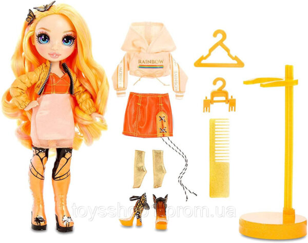 Лялька Рейнбоу Хай Поппі Роуен Помаранчева Rainbow Surprise Rainbow High Poppy Rowan Orange