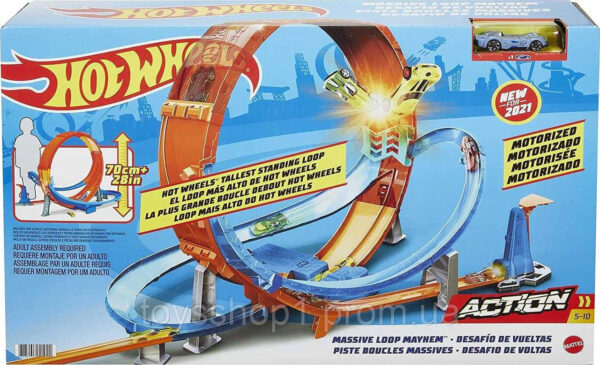 Трек Хот Вілс Гігантська петля Божевільні зіткнення Hot Wheels Massive Loop Mayhem Track