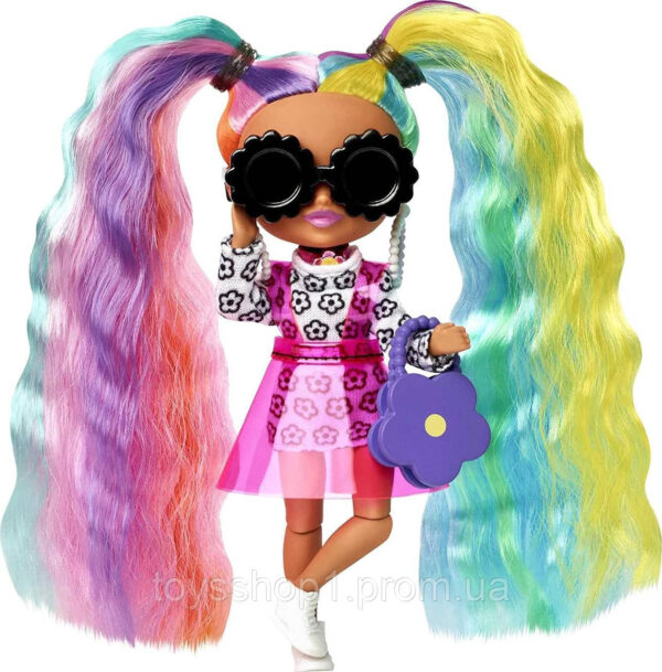 Лялька Барбі міні Леді Веселка Barbie Extra Minis Rainbow Hair Doll