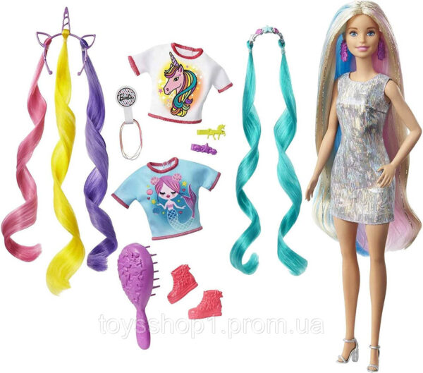Лялька Барбі єдиноріг Фантастичні образи Barbie Fantasy Hair Doll Blonde GHN04