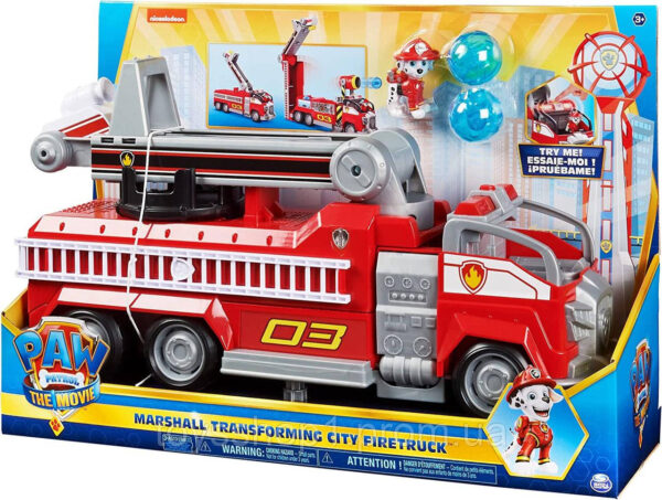 Щенячий патруль пожежна станція Маршалла пожежна машина Paw Patrol Marshall's Transforming Movie City Fire