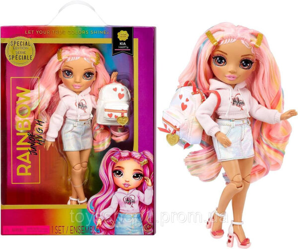 Уцінка! Лялька Рейнбоу Хай Кіа Харт підліток Rainbow High Junior Kia Hart Special