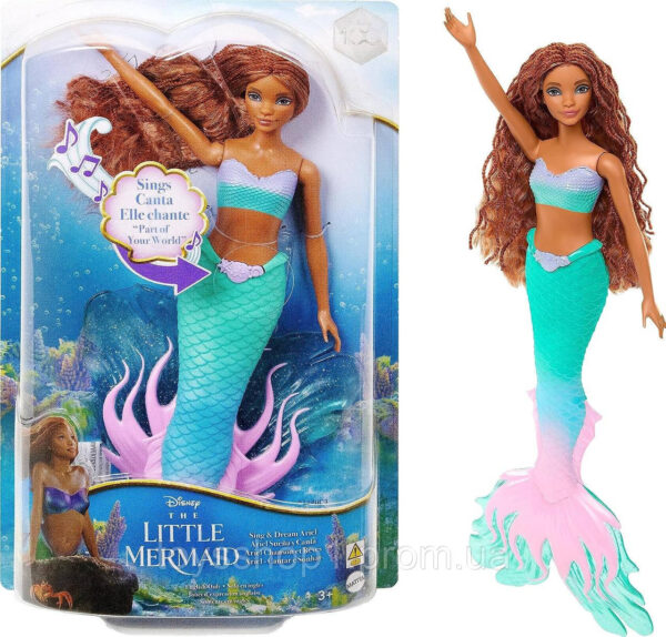 Лялька Русалка співаюча Аріель Дісней Disney The Little Mermaid Sing & Dream Ariel
