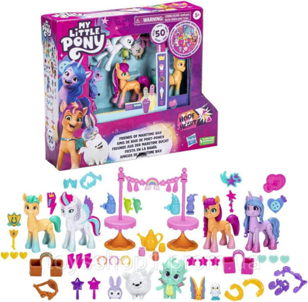 Набір 4 Поні та 50 аксесуарів My Little Pony Friends of Maretime Bay Hasbro