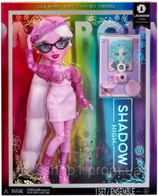 Лялька Рейнбоу Хай Шедоу Лаванда Лінн Rainbow High Shadow High Lavender Purple Fashion
