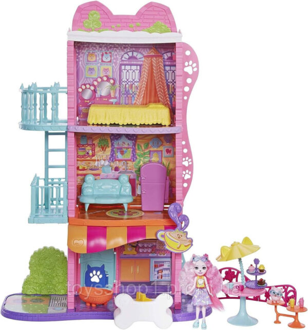 Ігровий набір Дом Таунхаус і кафе Енчантималс Enchantimals City Tails Town House & Cafe Playset