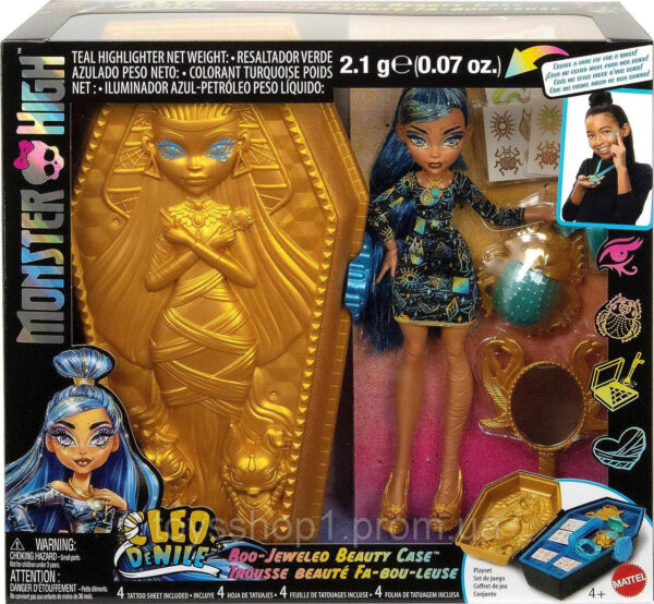 Лялька Монстер Хай Шафа Клео Де Ніл Monster High Cleo De Nile Golden Glam Case Beauty Золотий б'юті кейс
