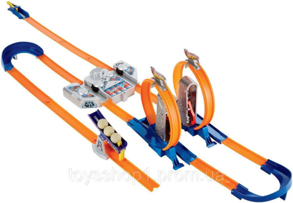Трек Хот Вілс Подвійне прискорення Hot Wheels Track Builder Total Turbo Takeover BGX89