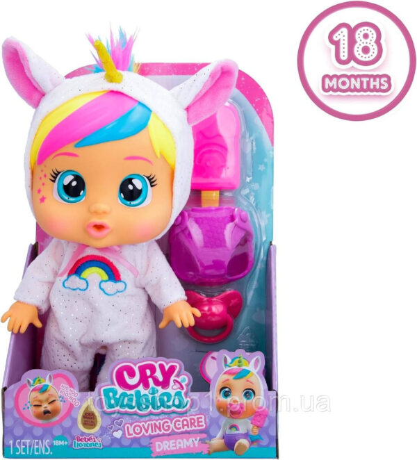Інтерактивна лялька Плакса пупс Cry Babies Loving Care Fantasy Dreamy