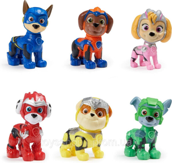Цуценячий патруль набір 6 фігурок Paw Patrol The Mighty Movie Toy Figures Gift Pack