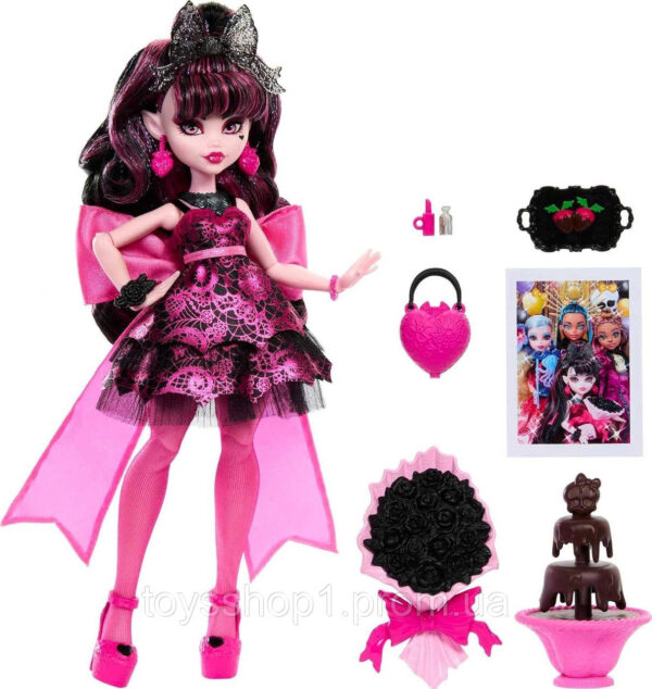 Лялька Монстер Хай Дракулаура Бал Монстрів Monster High Monster Ball Doll Draculaura Party Dress HNF68