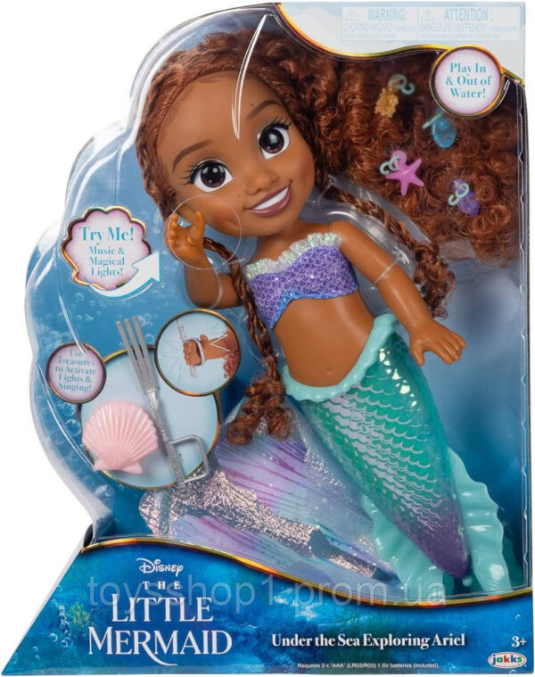 Лялька Русалонька Аріель співає і світиться велика лялька Disney The Little Mermaid Ariel Singing & Magical Lights