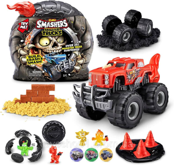 Ігровий набір ZURU Smashers Monster Truck Surprise Dino Truck Діно Монстер Трек