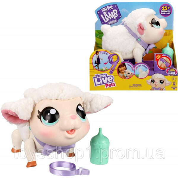 Інтерактивна іграшка Little live pets Мій улюбленець маленьке ягня My Pet Lamb Soft and Wooly