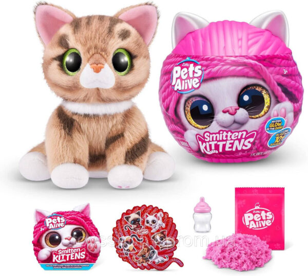 Набір сюрприз кошенята Pets Alive Smitten Kittens Tabby Cat Ginger грайливе кошеня Джинджер смугастий кіт 9541B
