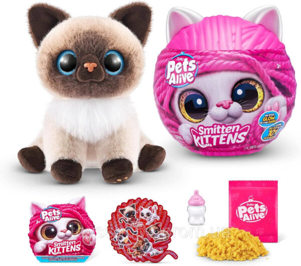 Pets alive Грайливі кошенята Сіамська кішка Pets Alive Smitten Kittens Surprise Siamese Cat Mooloo 9541A