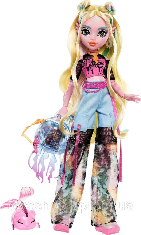 Лялька Монстер Хай Лагуна Блю з вихованцем Monster High Lagoona Blue with Pet Fish Neptuna