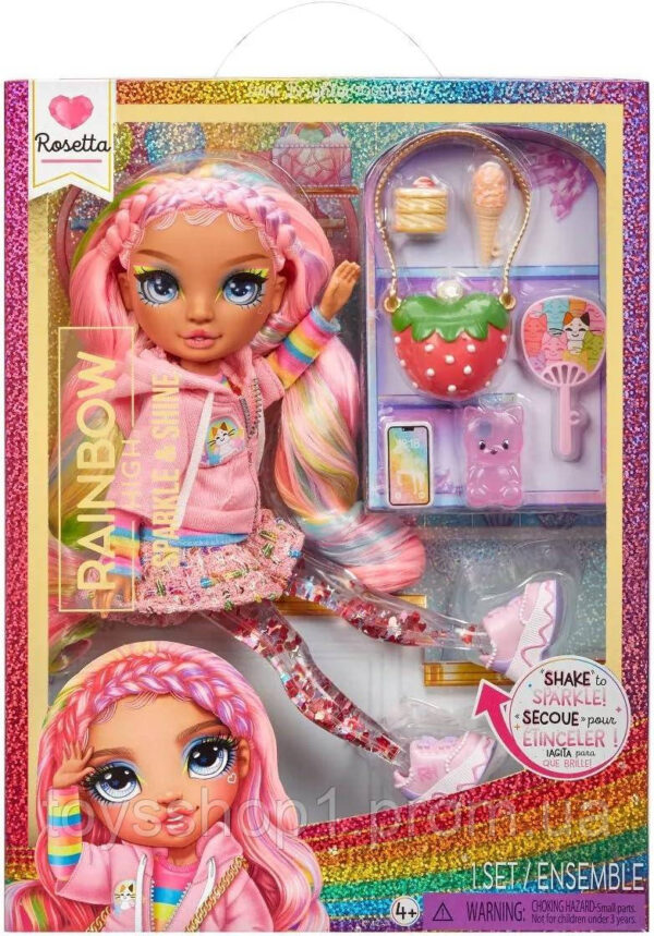 Лялька Рейнбоу Хай Розетта Блиск і сяйво Rainbow High Sparkle and Shine Rosetta Pink