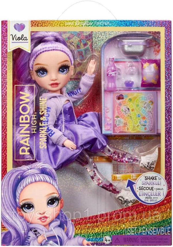 Лялька Рейнбоу Хай Віола Блиск і сяйво Rainbow High Sparkle and Shine Viola Purple