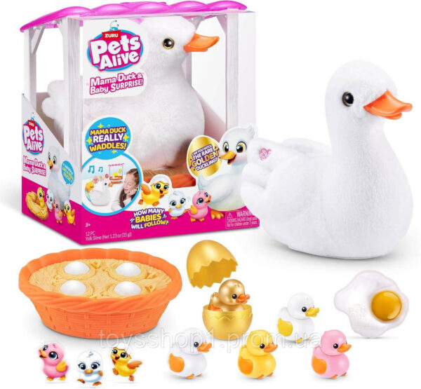 Інтерактивний набір Мама Каченя Pets Alive Mama Duck 4 Surprise Eggs
