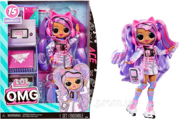 Лялька LOL Surprise OMG Ace Fashion Doll лялька Лол ОМГ Ейс Роллер