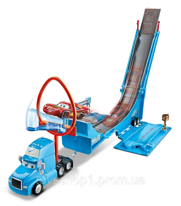 Трек Disney Cars Грей-транспортер, Disney/Pixar Cars Drop and Jump Gray Playset