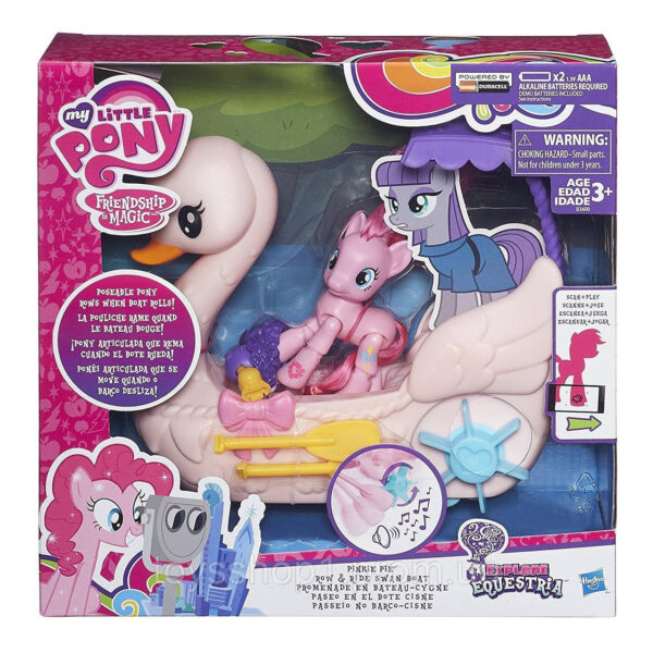 My Little Pony Ігровий набір Пінкі пай на човні Лебідь Friendship is Magic Pinkie Pie Row & Ride Swan Boat