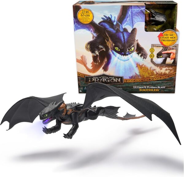 Іграшка Дракон Беззубок дихаючий вогнем Dreamworks Dragons Як приборкати дракона Dragon