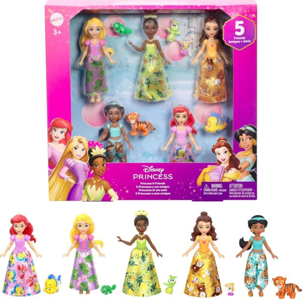 Набір принцес Disney Princess Принцеса Дісней міні 5 штук Disney Princess Toys Small